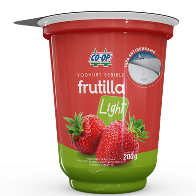 Yoghurt Bebible Light Frutilla pote 200g.